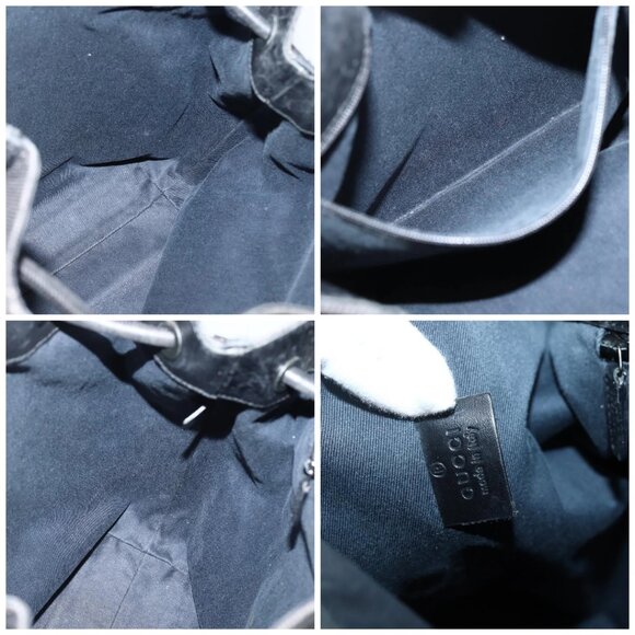 GUCCI GG Canvas Tote Bag Black 101341 Auth ep10945 - Picture 15 of 16